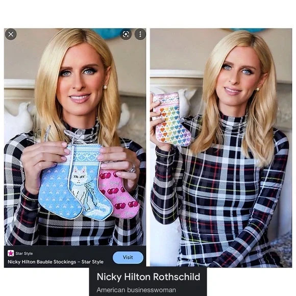 Alice + Olivia Delora Plaid Fitted Black White Multi Mini Dress - Picture 7 of 17